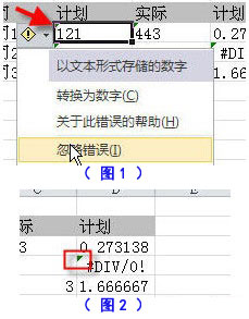 Excel单元格左上方的绿色小三角