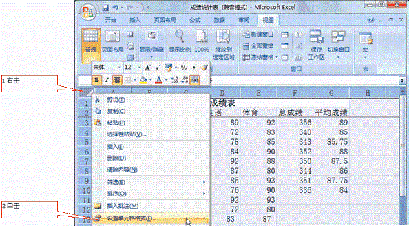 Excel 2007工作表的保护