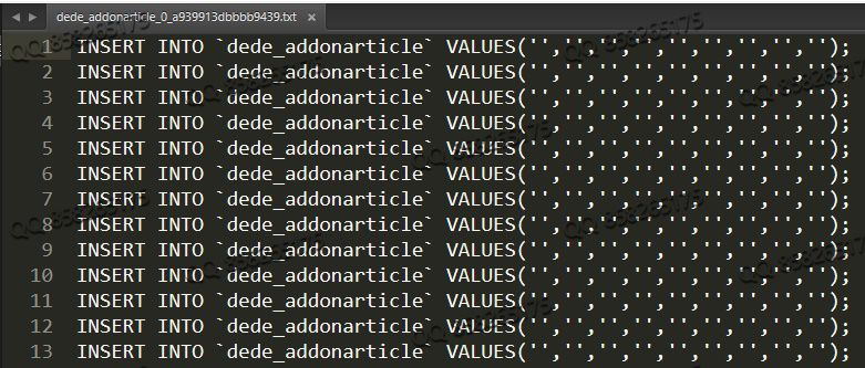 织梦在PHP7后台数据备份文件没有值空白